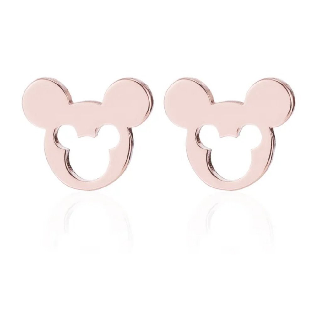 Mickey Mouse Earrings‎ Gold Rose (78)